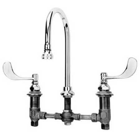 T&S Brass Faucet, Lav , 8", Dk Mt, Leadfree 2866-05